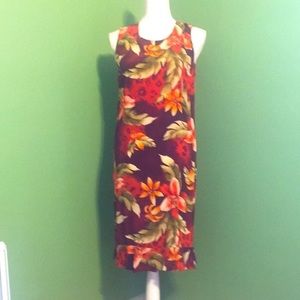 Chico's Floral 100% Silk‎ Dress